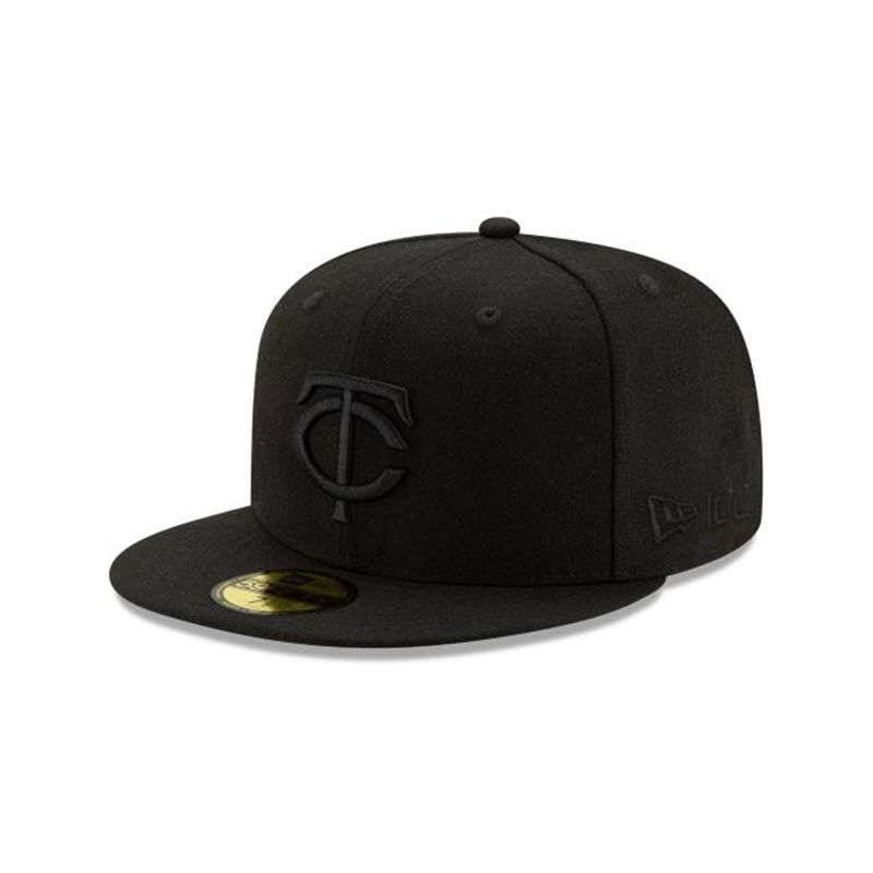 MLB Minnesota Twins Wool 59Fifty Fitted (UMT4469) - Black New Era Caps